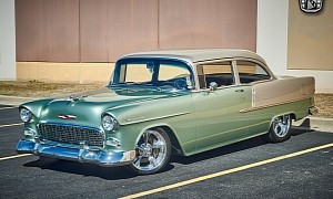 This Kiwi Green 1955 Chevrolet 210 Coupe Took 6 Years to Build
