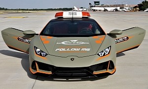 This Lamborghini Huracan EVO Is Bologna’s Airport New Exclusive Follow-Me Car