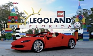 This Lego Ferrari 296 GTS Replica Weighs More Than the Real Deal