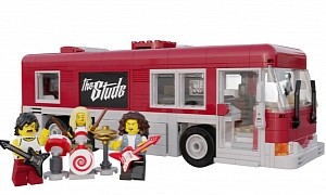 This LEGO Ideas Rock Band Tour Bus Is the Rock Star Dream of Our Minifigures
