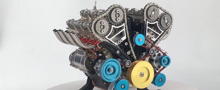 This Lego-Like Realistic Mini-V8 Engine Is Meant for Gearheads, but It Has a Small Problem