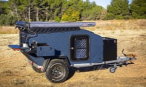 This Light and Compact Camping Trailer Surprises With an Unconventional Kitchen Setup