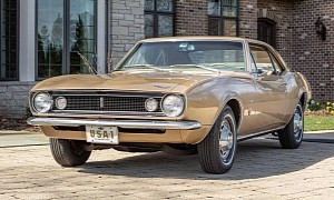 This Low-Mileage Gold '67 Camaro Coupe Might Turn Into a Fantastic Daily Driver