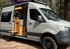 This Luxurious Big Bear Vans Camper Conversion Has an Elevator Bed and Rooftop Decking