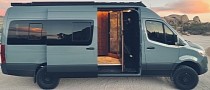 This Luxurious Van Tiny House Fits a Home Theater Sound System and Even a Projector