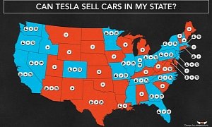 This Map Shows Where You Can or Cannot Directly Buy a Tesla EV