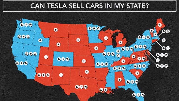 Tesla Motors US Map