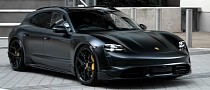 This Matte Black Porsche Taycan Turbo S Cross Turismo Is the Dadmobile Batman Never Had