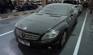This Mercedes-Benz CL550 Looks Abandoned in Dubai