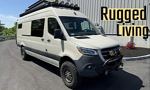 This Mercedes Sprinter Camper Van Is Like a Tiny Home on Wheels, Fails To Sell for $95,000