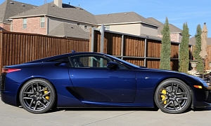 This Might Be the Only Lapis Lazuli Lexus LFA In the World