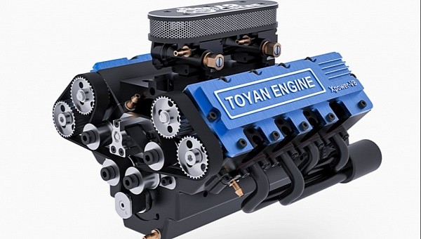 Toyan Methanol-Powered Miniature V8