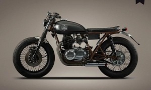 Modified 1978 Kawasaki KZ400 Crafted By La Corona Is Fit for a True Gentleman
