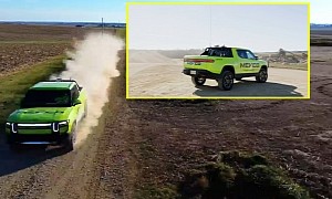 This Modified Neon Green Rivian R1T Is a Tradesperson's Dream Electric Work Truck