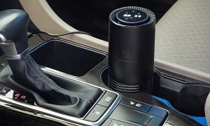 This Motion-Activated Car Air Purifier Fits in a Cup Holder, Sports HEPA Filters