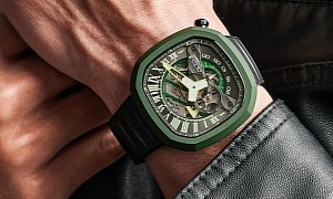 This Motorsports-Inspired Mechanical Watch Features Unique Semi-Circular Display