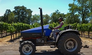 This New 70 HP-Equivalent Narrow Electric Tractor Won an Innovation Award