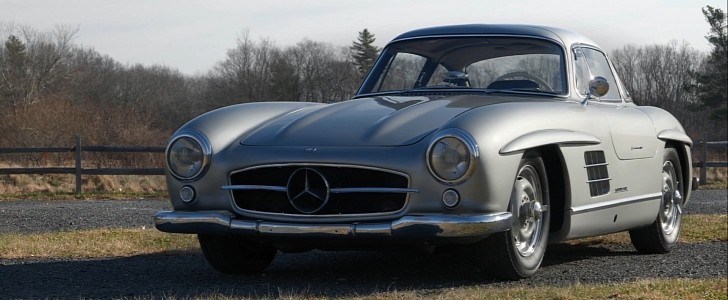 One of the only 29 units of the Mercedes-Benz 300 SL Alloy Gullwing coupés ever made