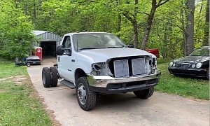This Old Ford F-450 Dually Truck Features Tesla Power, It's Lighter Than Before