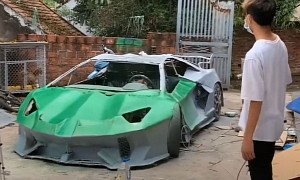 This One-Off Lamborghini Aventador SVJ Replica Is Hand-Made, Has Scooter Engine