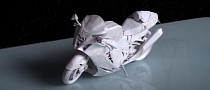 This Paper Model of the Suzuki GSX1300R Hayabusa Is Nothing Short of Perfection