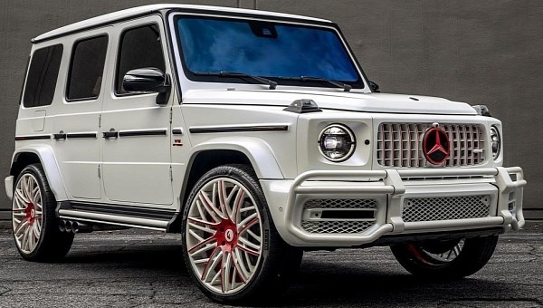 This Pearl White Satin Mercedes-AMG G 63 Is Custom-Made for an NFL