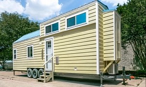 This Pet-Friendly Custom Tiny Home Comes With 1.5 Baths and a Stand-Up Loft