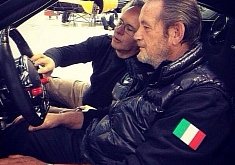 This Picture of Horacio Pagani and Valentino Balboni in a Huayra Is Priceless