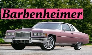 This Pink 1975 Cadillac Coupe DeVille Is What Barbie Would Drive if She Was a Mobster