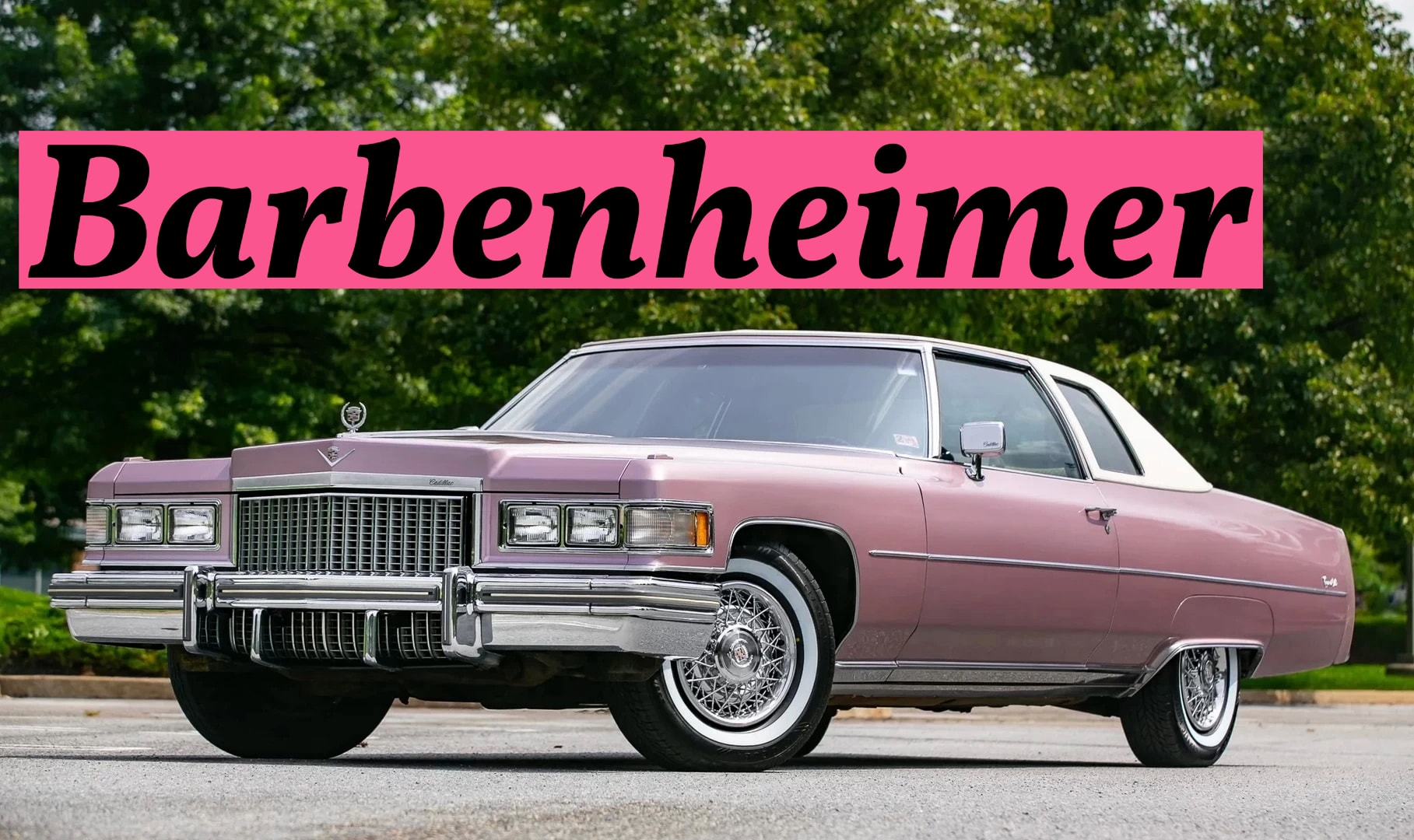 This Pink 1975 Cadillac Coupe DeVille Is What Barbie Would Drive