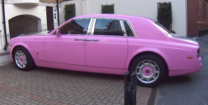 pink Rolls Royce Phantom