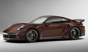 This Porsche 992 Stinger GTR by TopCar Is Wearing Exclusive Chocolate Carbon Fiber
