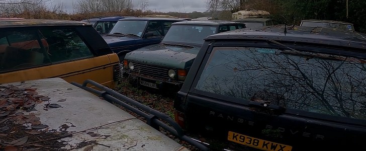 Range Rover junkyard