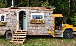 This Reinvented School Bus Is a Fairy Tale Home