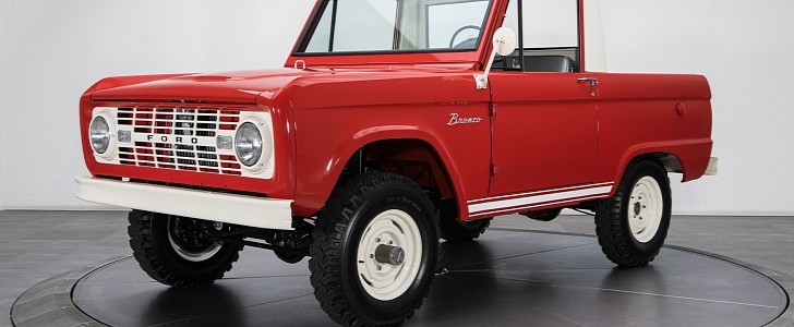 This Restored 1966 Ford Bronco Pickup Is One Sweet U14 With Very Low Miles Autoevolution