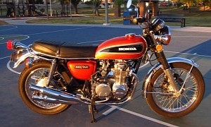 This Revamped 1975 Honda CB550 Four Comes With a Mere 2,300 Miles Under Its Belt