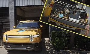 This Rivian R1T Is a Pop-Up Coffee Shop, Will Rock Tailgate Parties