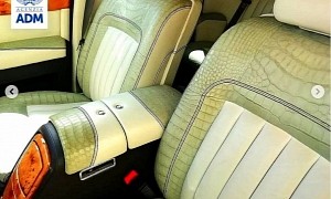 This Rolls-Royce Phantom Sports Custom (and Illegal) Crocodile Leather Interior