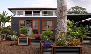 This Shipping Container Is a $13K Luxurious Tiny House Decorated With Recycling Materials