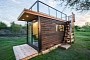 This Shipping Container Was Converted Into a Charming Tiny Home With a Rooftop Deck