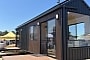 This Single-Story Tiny Home With Two Glass Entrance Doors Blends Indoor and Outdoor Living