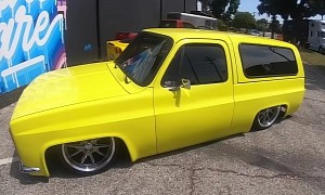 This Slammed, LS-Swapped 1987 Chevrolet Blazer C10 Is Sweeter Than a Banana Cream Pie