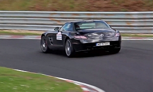 This SLS AMG With Akrapovic Exhaust Sounds Like a Messerschmidt