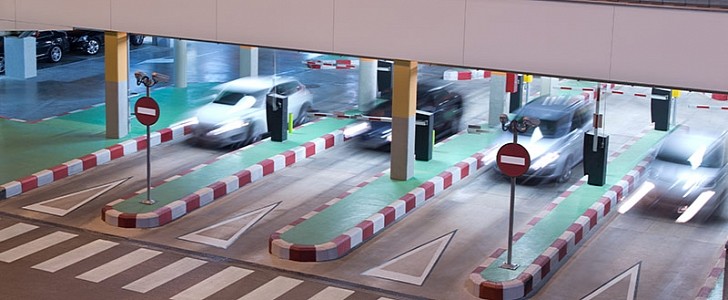 This car park can operate independently without the need for physical interaction