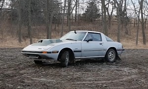This Snowmobile-Powered Mazda RX-7 Is the Weirdest Yet Coolest Thing You'll See Today