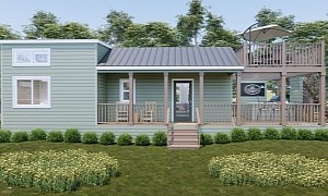 This Spacious Tiny Home Comes with Plenty of Outdoor Living Space and Three Bedrooms