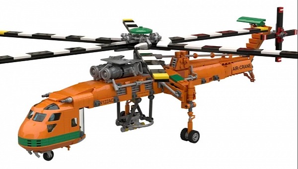 Lego Sikorsky S-64 Skycrane Helicopter 