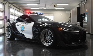 This StreetHunter Mk5 Toyota Supra Cop Car Dons Need for Speed Hot Pursuit Vibes