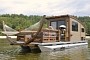 This Stunning Floating House Features a Huge Deck and a Hammock Hanging Over the Water