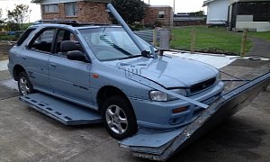 This Subaru Impreza Turned into Fishing Boat is Up For Grabs